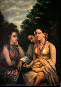 Raja Ravi Varma Shakuntala despondent china oil painting artist